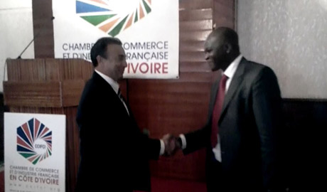 Communication du Président de l’Autorité Nationale de Régulation des Marchés Publics (ANRMP) au déjeuner-débat organisé par la Chambre de Commerce et d’Industrie Française en Côte d’Ivoire le 26 janvier 2012 à l’Hôtel Pullman.